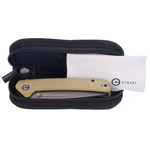 Nóż składany CIVIVI Keen Nadder Olive Micarta, Gray Stonewashed (C2021C) Civivi by WE Knife