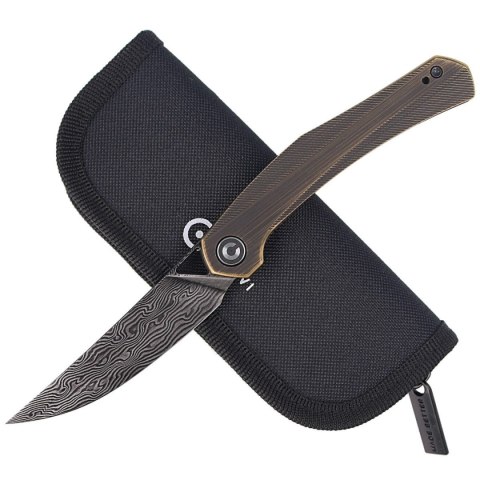 Nóż składany CIVIVI Lazar Black Brass, Black Damascus by Elijah Isham (C20013-DS2) Civivi by WE Knife
