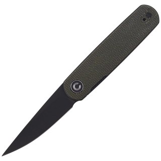 Nóż składany CIVIVI Lumi Green Micarta, Black Stonewashed by Justin Lundquist (C20024-1) Civivi by WE Knife