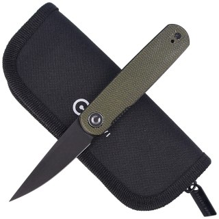Nóż składany CIVIVI Lumi Green Micarta, Black Stonewashed by Justin Lundquist (C20024-1) Civivi by WE Knife