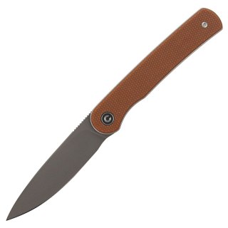 Nóż składany CIVIVI Stylum Brown Micarta, Gray Stonewashed by Ferrum Forge Knife Works (C20010B-A) Civivi by WE Knife