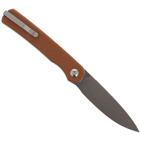 Nóż składany CIVIVI Stylum Brown Micarta, Gray Stonewashed by Ferrum Forge Knife Works (C20010B-A) Civivi by WE Knife
