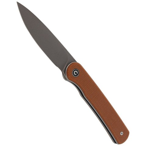 Nóż składany CIVIVI Stylum Brown Micarta, Gray Stonewashed by Ferrum Forge Knife Works (C20010B-A) Civivi by WE Knife