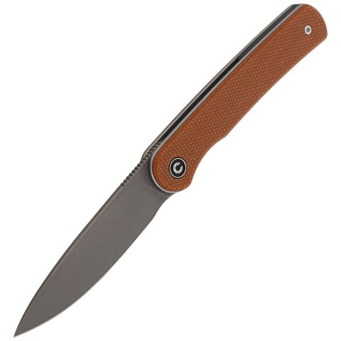 Nóż składany CIVIVI Stylum Brown Micarta, Gray Stonewashed by Ferrum Forge Knife Works (C20010B-A) Civivi by WE Knife