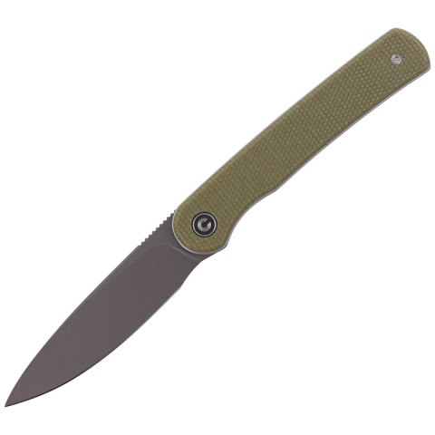 Nóż składany CIVIVI Stylum Olive Micarta, Gray Stonewashed by Ferrum Forge Knife Works (C20010B-B) Civivi by WE Knife