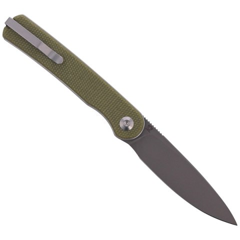 Nóż składany CIVIVI Stylum Olive Micarta, Gray Stonewashed by Ferrum Forge Knife Works (C20010B-B) Civivi by WE Knife