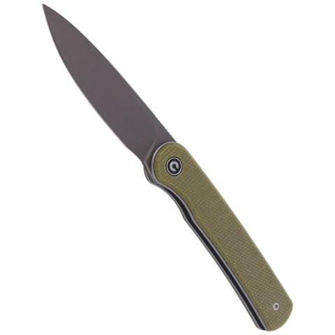 Nóż składany CIVIVI Stylum Olive Micarta, Gray Stonewashed by Ferrum Forge Knife Works (C20010B-B) Civivi by WE Knife