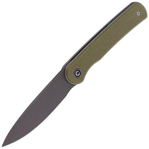 Nóż składany CIVIVI Stylum Olive Micarta, Gray Stonewashed by Ferrum Forge Knife Works (C20010B-B) Civivi by WE Knife