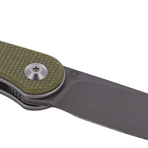 Nóż składany CIVIVI Stylum Olive Micarta, Gray Stonewashed by Ferrum Forge Knife Works (C20010B-B) Civivi by WE Knife