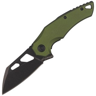 Nóż składany FoxEdge Atrax Green Aluminium, Black Stonewashed by Simonutti (FE-026 AOD) FOX
