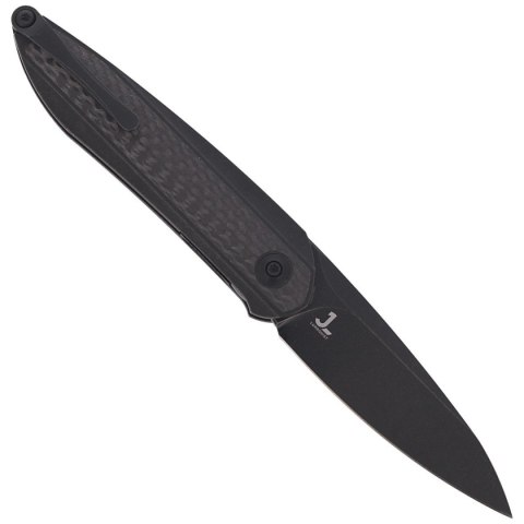 Nóż składany WE Knife Black Void Opus Black Titanium / Carbon Fiber, Black Stonewashed CPM 20CV by Justin Lundquist (2010V-1) WE Knife