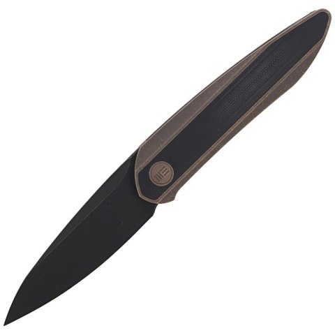 Nóż składany WE Knife Black Void Opus Bronze Titanium / Black G10, Black Stonewashed CPM 20CV by Justin Lundquist (2010C) WE Knife