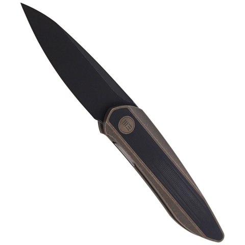 Nóż składany WE Knife Black Void Opus Bronze Titanium / Black G10, Black Stonewashed CPM 20CV by Justin Lundquist (2010C) WE Knife