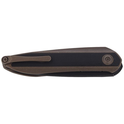 Nóż składany WE Knife Black Void Opus Bronze Titanium / Black G10, Black Stonewashed CPM 20CV by Justin Lundquist (2010C) WE Knife