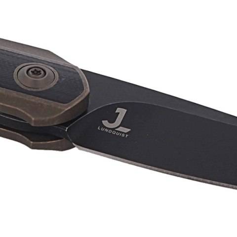 Nóż składany WE Knife Black Void Opus Bronze Titanium / Black G10, Black Stonewashed CPM 20CV by Justin Lundquist (2010C) WE Knife