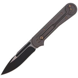 Nóż składany WE Knife Double Helix Gray Titanium, Black Stonewash CPM S35VN (815E) WE Knife
