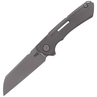 Nóż składany WE Knife Mini Buster Gray Titanium, Polished Bead Blasted CPM 20CV by Snecx Tan (2003A) WE Knife