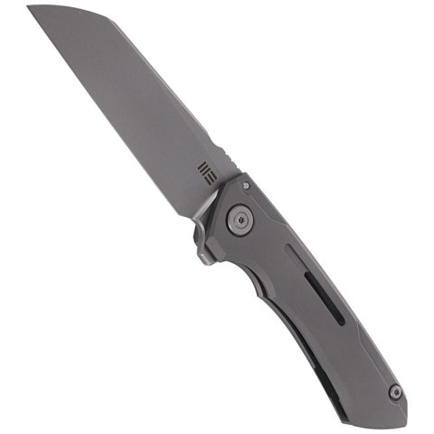 Nóż składany WE Knife Mini Buster Gray Titanium, Polished Bead Blasted CPM 20CV by Snecx Tan (2003A) WE Knife