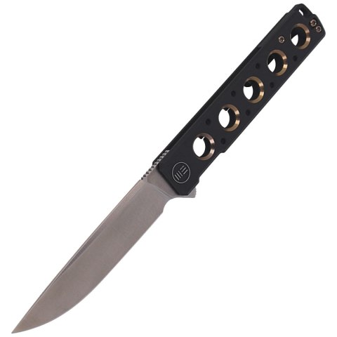 Nóż składany WE Knife Miscreant Black Titanium / Golden Holes, Satin CPM S35VN by Brad Zinker (913A) WE Knife