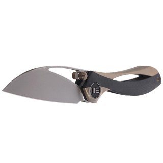 Nóż składany WE Knife Pleroma Champagne Tianium / Carbon Fiber, Polished Bead Blast M390 by Elijah Isham (821B) WE Knife