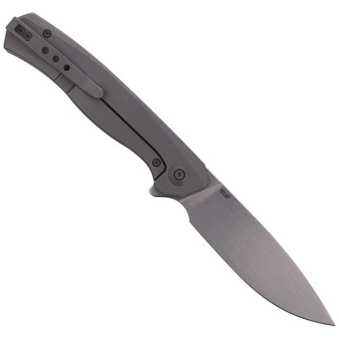 Nóż składany WE Knife Seer LE No 399/420 Gray Titanium, Rubbed Silver (WE20015-3) WE Knife