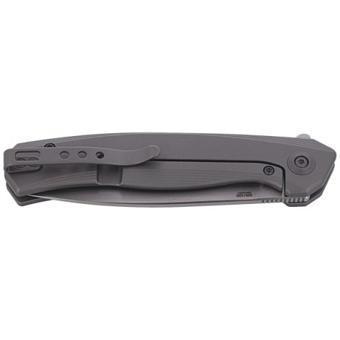 Nóż składany WE Knife Seer LE No 399/420 Gray Titanium, Rubbed Silver (WE20015-3) WE Knife