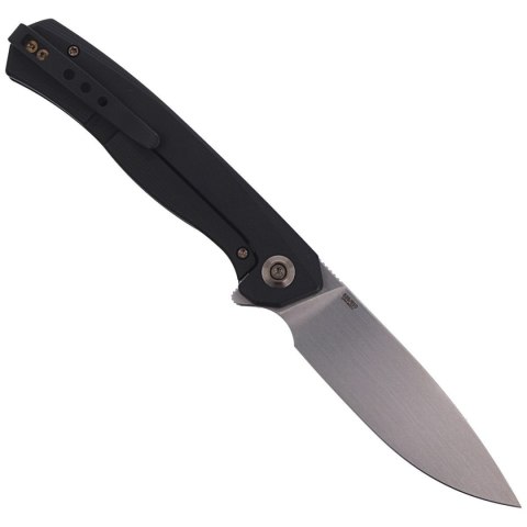 Nóż składany WE Knife Seer LE No 539/610 Black Titanium, Rubbed Silver CPM 20CV (WE20015-1) WE Knife