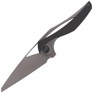 Nóż składany WE Knife ?ternA Gray Titanium / Carbon Fiber, Polished Bead Blasted M390 by Elijah Isham (918A) WE Knife