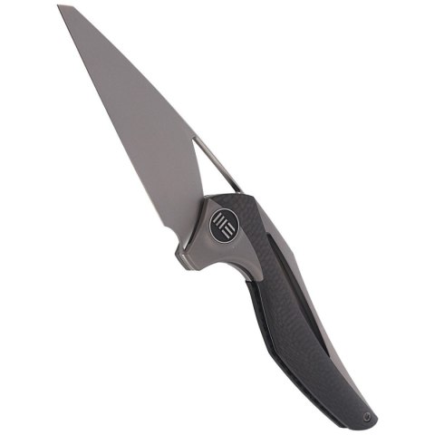 Nóż składany WE Knife ?ternA Gray Titanium / Carbon Fiber, Polished Bead Blasted M390 by Elijah Isham (918A) WE Knife