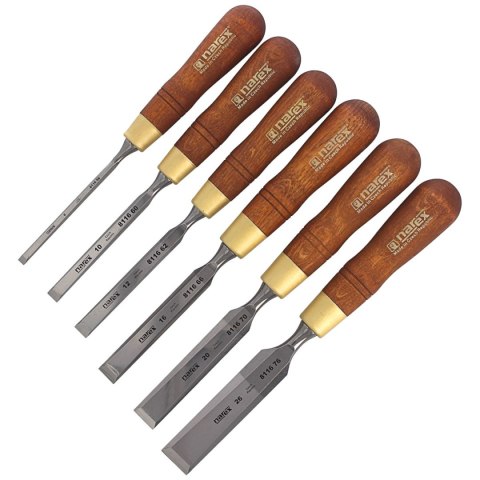 Zestaw 6 dłut stolarskich Narex Premium 6, 10, 12, 16, 20, 26 (853250) Narex