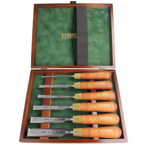 Zestaw 6 dłut stolarskich Narex Premium 6, 10, 12, 16, 20, 26 (853250) Narex