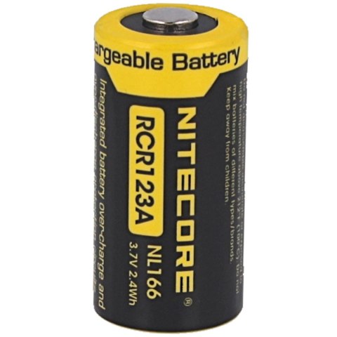 Akumulator NiteCore 16340, RCR123A / 650mAh, 3.7V (NL166) NiteCore