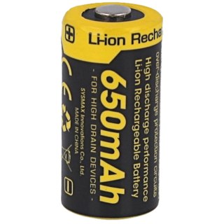 Akumulator NiteCore 16340, RCR123A / 650mAh, 3.7V (NL166) NiteCore