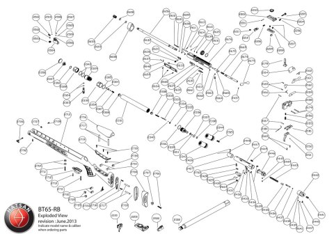 Końcówka spustu powietrza z kartusza do Hatsan BT65 (2344) Hatsan Arms