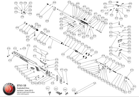 Końcówka spustu powietrza z kartusza do Hatsan BT65 (2344) Hatsan Arms
