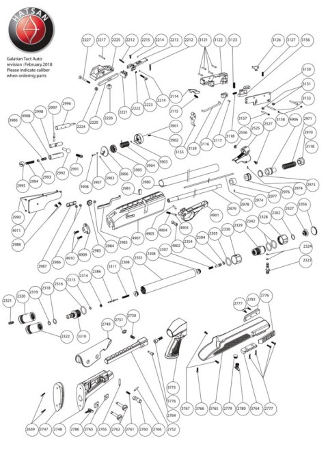 Końcówka spustu powietrza z kartusza do Hatsan BT65 (2344) Hatsan Arms