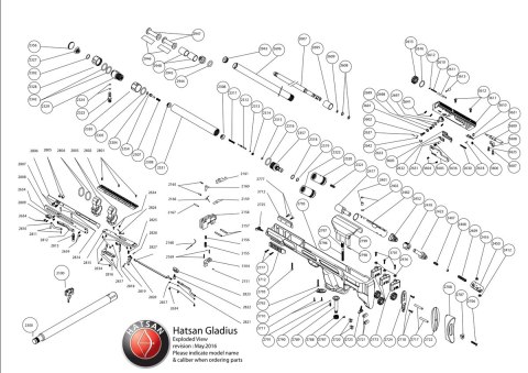 Końcówka spustu powietrza z kartusza do Hatsan BT65 (2344) Hatsan Arms
