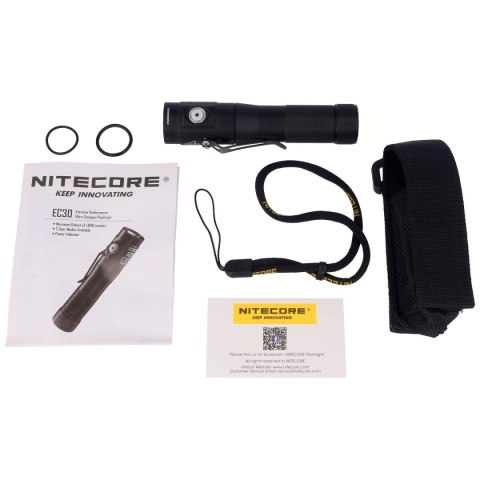 Latarka NiteCore 1800lm, 1x18650 / 3500mAh (EC30) NiteCore
