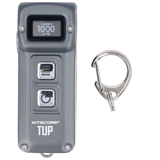 Latarka brelok NiteCore 1000lm, Li-ion Battery / 1200mAh Inteligent Keychain Light (TUP METALLIC GRAY) NiteCore