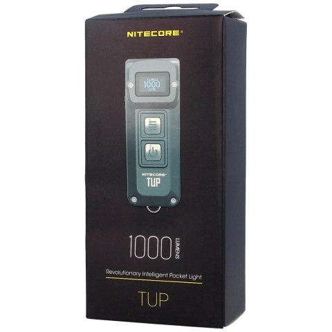 Latarka brelok NiteCore 1000lm, Li-ion Battery / 1200mAh Inteligent Keychain Light (TUP METALLIC GRAY) NiteCore