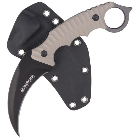Nóż Böker Magnum Spike Karambit Desert Tan G10, Black Blade (02SC028) Böker GmbH & Co.