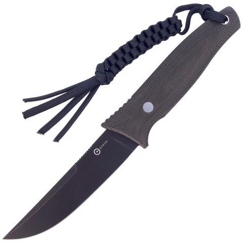 Nóż Civivi Tamashii Dark Green Micarta, Black Stonewashed by Bob Terzuola (C19046-4) Civivi by WE Knife