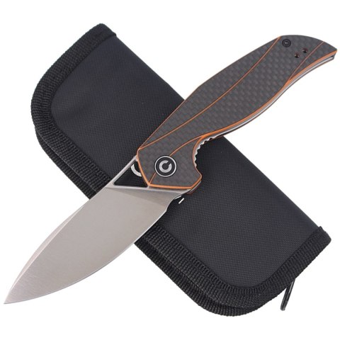 Nóż składany CIVIVI Anthropos Orange G10 / Carbon Fiber, Satin Finish by Elijah Isham (C903A) Civivi by WE Knife