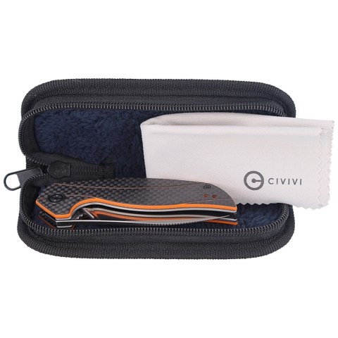 Nóż składany CIVIVI Anthropos Orange G10 / Carbon Fiber, Satin Finish by Elijah Isham (C903A) Civivi by WE Knife