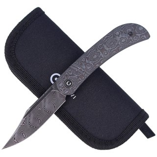 Nóż składany CIVIVI Appalachian Drifter Gray G10 / Rose Pattern Carbon Fiber, Black Damascus (C2015DS-1) Civivi by WE Knife