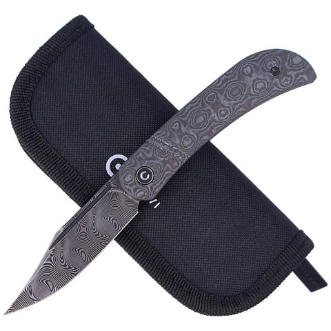Nóż składany CIVIVI Appalachian Drifter Gray G10 / Rose Pattern Carbon Fiber, Black Damascus (C2015DS-1) Civivi by WE Knife