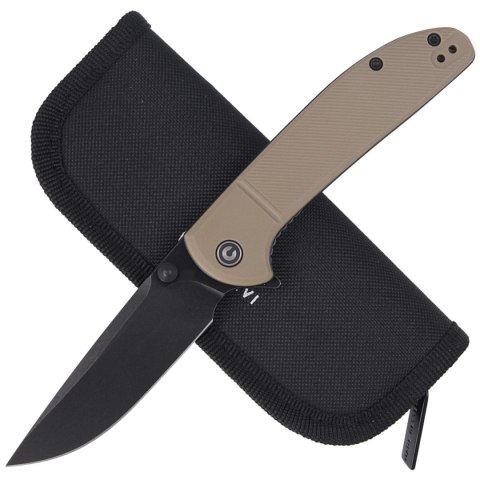 Nóż składany CIVIVI Badlands Vagabond Tan FRN, Black Stonewashed (C2019A) Civivi by WE Knife