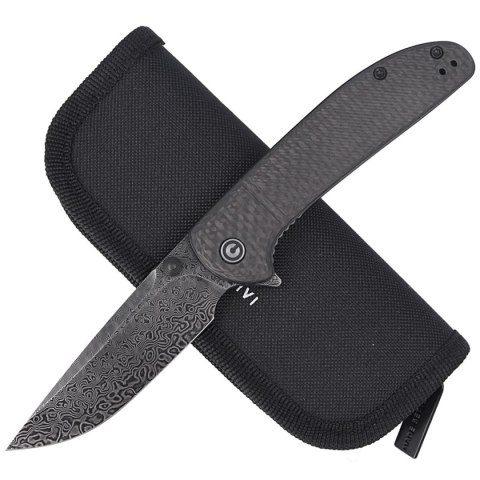 Nóż składany CIVIVI Badlands Vagabond Twill Carbon Fiber, Damascus (C2019DS-1) Civivi by WE Knife