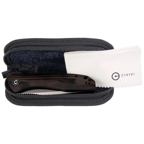 Nóż składany CIVIVI Baklash Black Ebony Wood, Satin Finish (C801E) Civivi by WE Knife