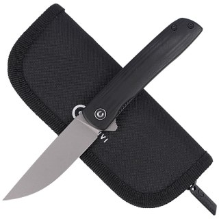 Nóż składany CIVIVI Bo Black G10, Gray Stonewashed Nitro-V by Brad Zinker (C20009B-3) Civivi by WE Knife